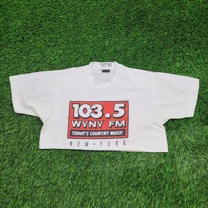 Vintage New-York Radio Shirt Womens Large 20x14 WKTU 109.5